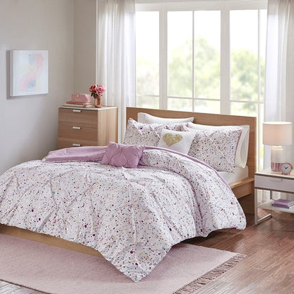 Abby Metallic Printed Comforter Set