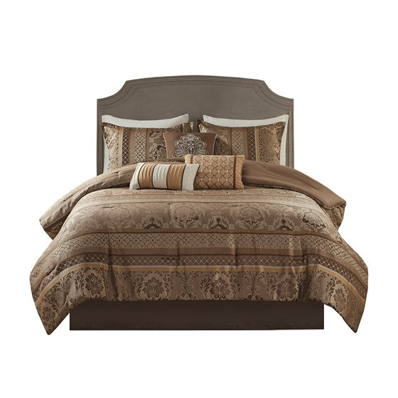 Bellagio 7 Piece Jacquard Comforter Set