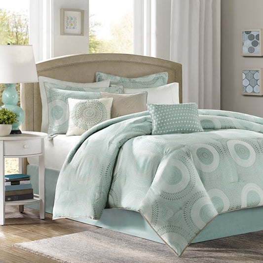 Baxter 7 Piece Jaquard Comforter Set