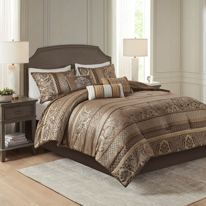 Bellagio 7 Piece Jacquard Comforter Set