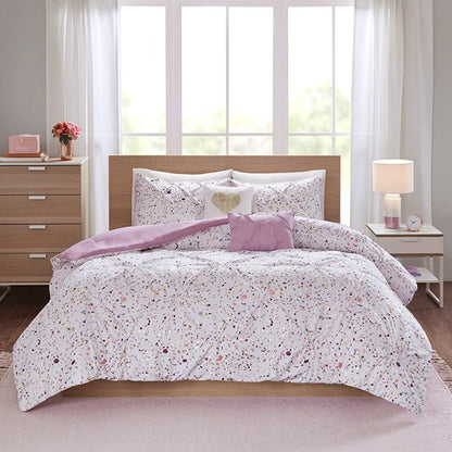 Abby Metallic Printed Comforter Set