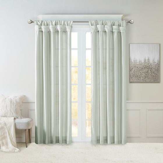 Emilia Twist Tab Lined Window Curtain