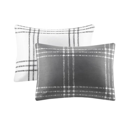 Pike 3 Piece Plaid Reversible Duvet Cover Set