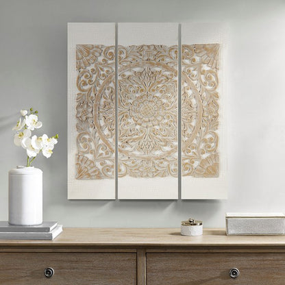 Mandala 3D Embellished Canvas 3 Piece Set