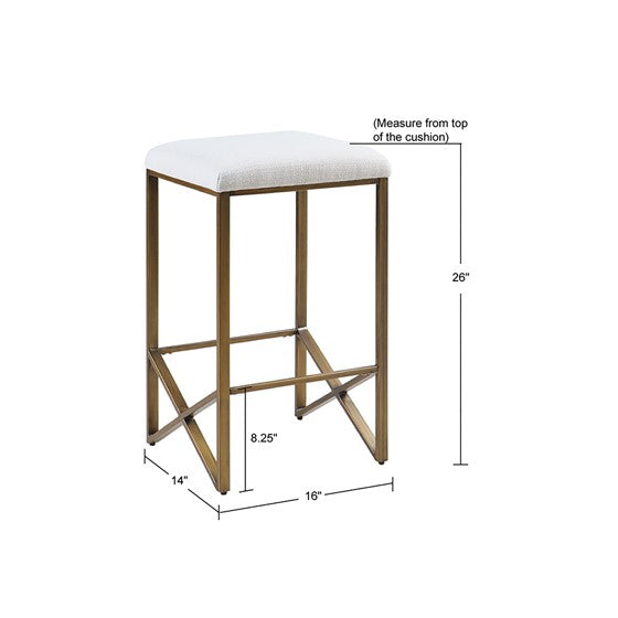 Marino Backless Upholstered Counter Stool