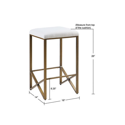 Marino Backless Upholstered Counter Stool