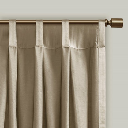 Avignon Pleat Curtain Panel with Tieback (Single)