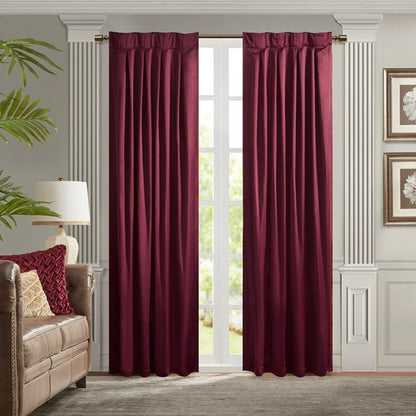 Avignon Pleat Curtain Panel with Tieback (Single)