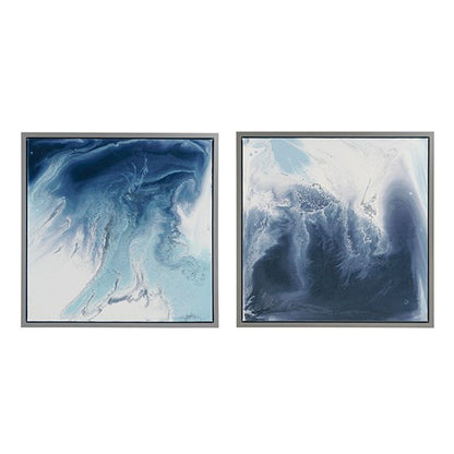 Blue Lagoon Canvas Wall Art 2 Piece Set