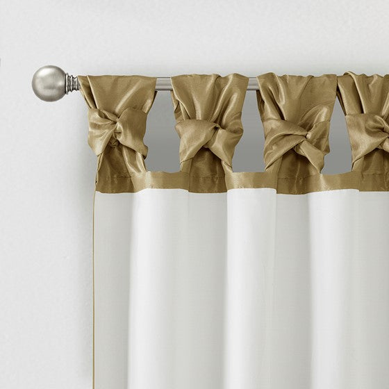 Emilia Twist Tab Lined Window Curtain