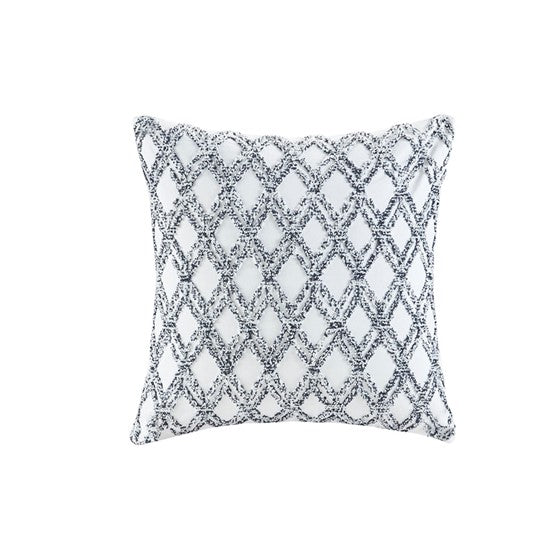 Riko Cotton Embroidered Square Pillow