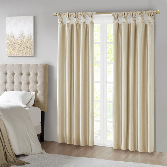 Emilia Twist Tab Total Blackout Window Curtain