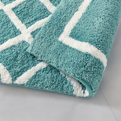 Bittman Reversible High Pile Tufted Microfiber Bath Rug