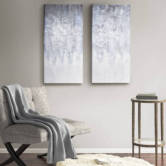 Winter Glaze Heavy Textured Canvas 2 Piece Set