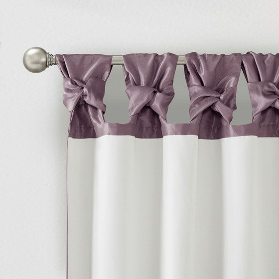 Emilia Twist Tab Lined Window Curtain