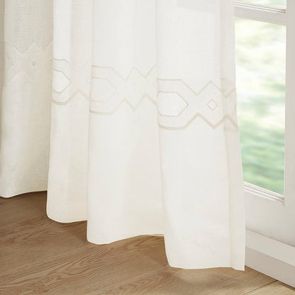 Cornelli Embroidery Curtain Panel (Single)