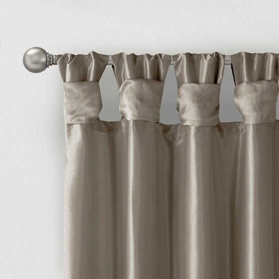 Emilia Twist Tab Lined Window Curtain