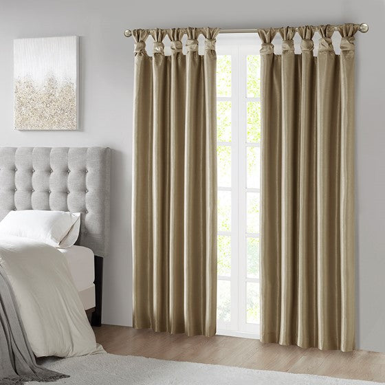 Emilia Twist Tab Total Blackout Window Curtain