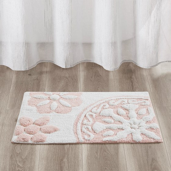 Casablanca Medallion Cotton Tufted Bath Rug