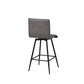 Adams Faux Leather Swivel Counter Stool