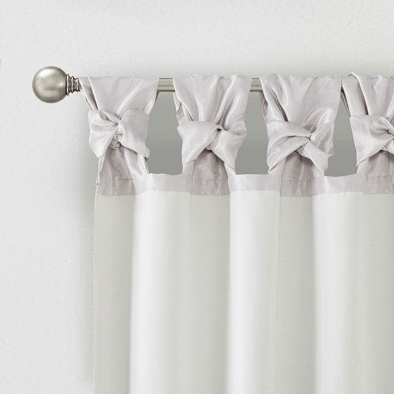 Emilia Twist Tab Lined Window Curtain