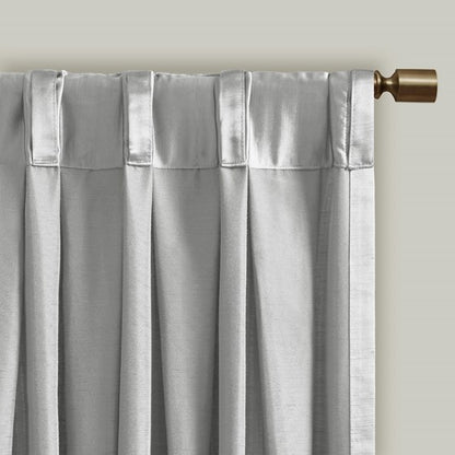 Avignon Pleat Curtain Panel with Tieback (Single)