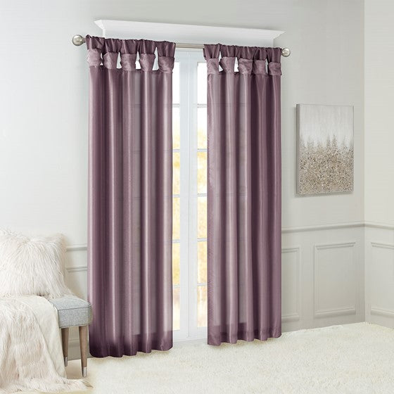 Emilia Twist Tab Lined Window Curtain