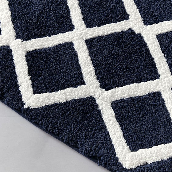 Bittman Reversible High Pile Tufted Microfiber Bath Rug