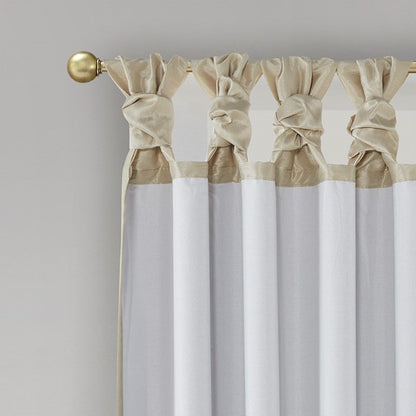 Emilia Twist Tab Total Blackout Window Curtain