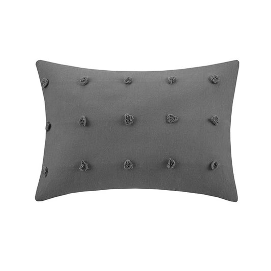 Brooklyn Cotton Jacquard Pom Pom Oblong Pillow