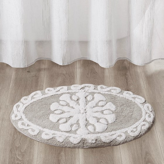 Casablanca Medallion Cotton Tufted Bath Rug