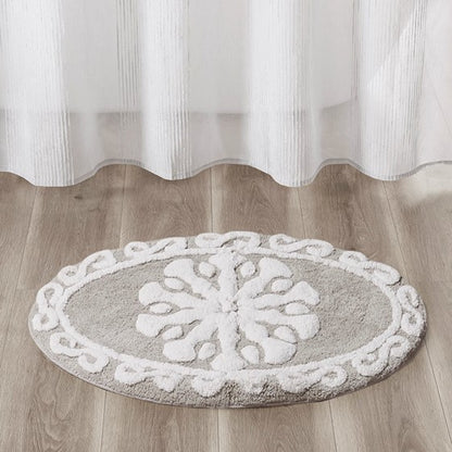 Casablanca Medallion Cotton Tufted Bath Rug