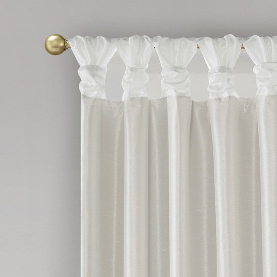 Emilia Twist Tab Total Blackout Window Curtain