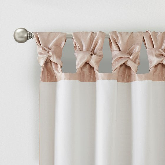 Emilia Twist Tab Lined Window Curtain