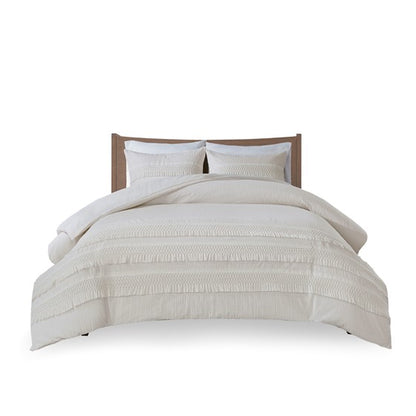 Amaya 3 Piece Cotton Seersucker Comforter Set