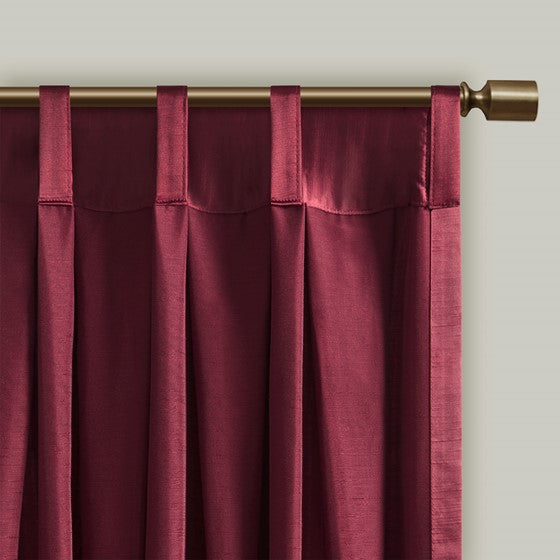 Avignon Pleat Curtain Panel with Tieback (Single)