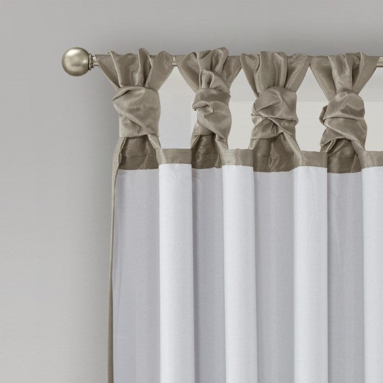 Emilia Twist Tab Total Blackout Window Curtain