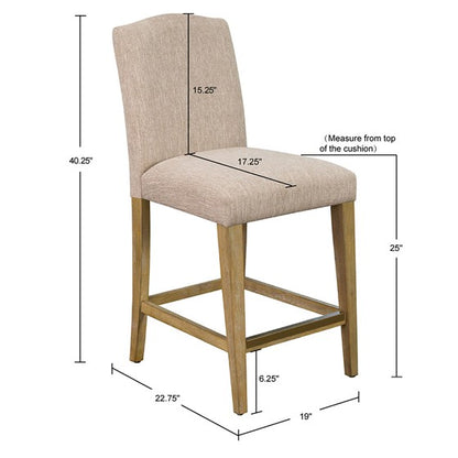 Connor Upholstered Counter stool 25"H