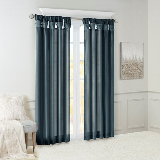 Emilia Twist Tab Lined Window Curtain