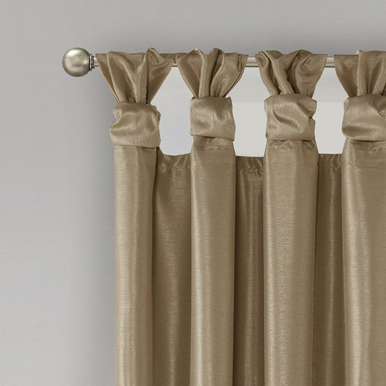 Emilia Twist Tab Total Blackout Window Curtain