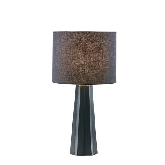 Athena Ceramic Ribbed Table Lamp