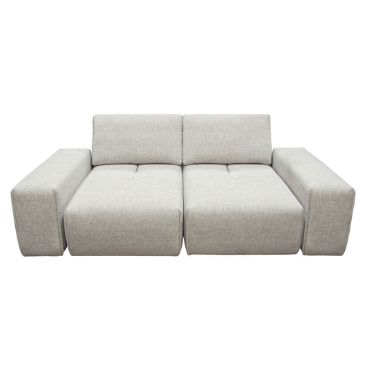 Jazz Modular 2-Seater with Adjustable Backrests in Light Brown Fabric