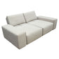 Jazz Modular 2-Seater with Adjustable Backrests in Light Brown Fabric