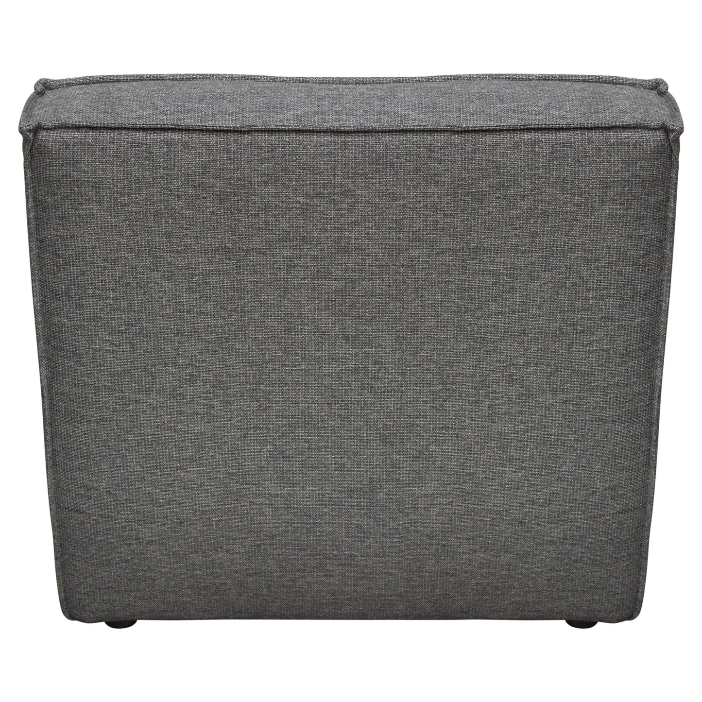 Marshall Scooped Seat Armless Chair in Grey Fabric