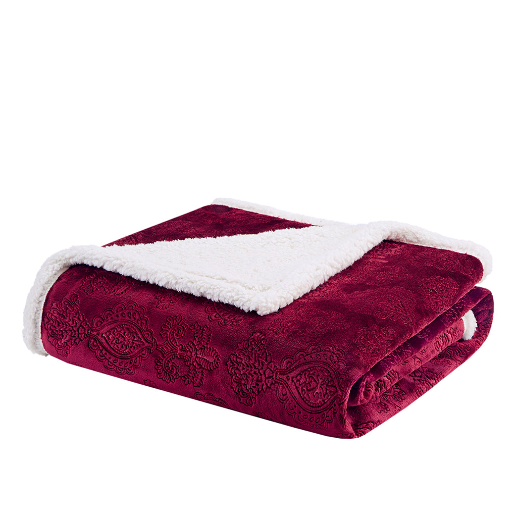 Elma Oversized Textured Plush Throw