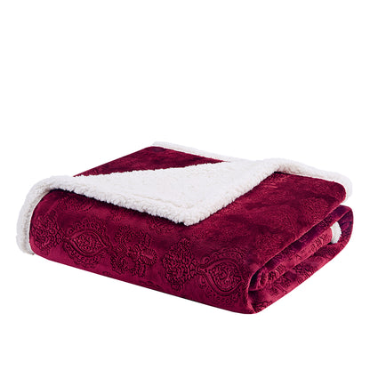 Elma Oversized Textured Plush Throw