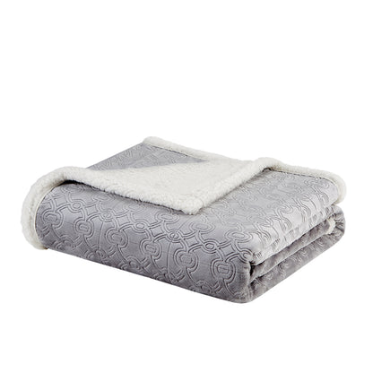 Elma Oversized Textured Plush Throw