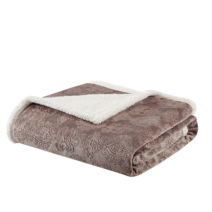 Elma Oversized Textured Plush Throw