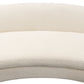 Pascal Sofa in Bone Boucle Textured Fabric w/ Contoured Arms & Back