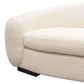 Pascal Sofa in Bone Boucle Textured Fabric w/ Contoured Arms & Back